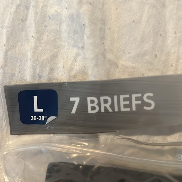 NWT Hanes Men’s Ultimate Tagless Briefs( 7 count) L 36-38 in dark tones - Picture 5 of 6